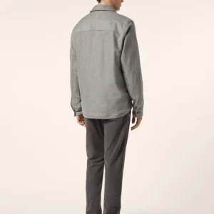 Bard Regular-Slim 5 Pocket Pants in Dark Blue Stretch Corduroy - Image 4