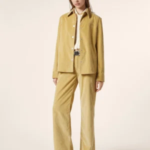 Overshirt in Hay Cotton Corduroy - Image 3
