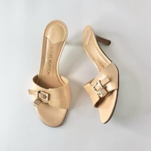 Louis Vuitton Women's Cream Mules - Image 2