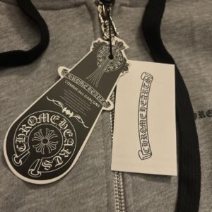 Chrome Hearts Men's Grey Hoodie - Image 2