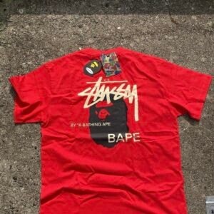BAPE Men's Red T-shirt - Image 2