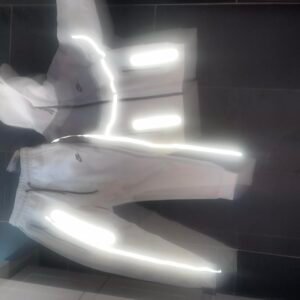 Nike Men’s White and Cream Hoodie