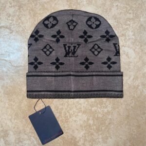 Louis Vuitton Men's Grey and Black Hat - Image 2