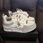 Louis Vuitton Men’s White and Cream Trainers