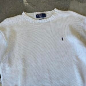 Polo Ralph Lauren Men's White and Cream Jumper - Image 1