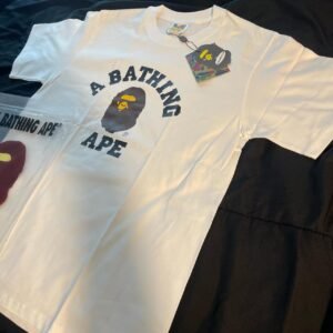 BAPE Men's Red and Burgundy T-shirt - Image 3