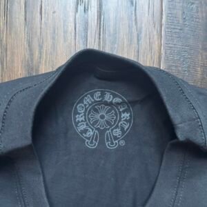 Chrome Hearts Men's Black and Grey T-shirt - Image 3