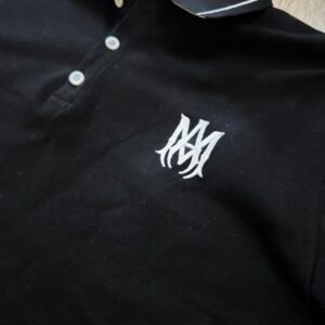 Amiri Men’s Black Polo-shirts