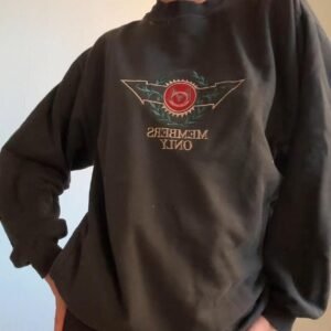 Women's Grey and Black Sweatshirt - Image 3