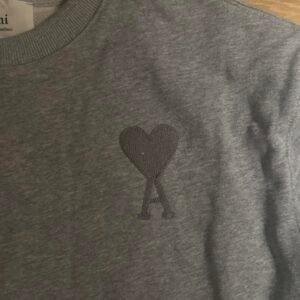 AMI Paris Men's Grey Sweatshirt - Image 3