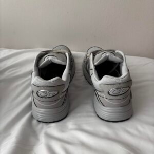 Dior Men's Grey and White Trainers - Image 3