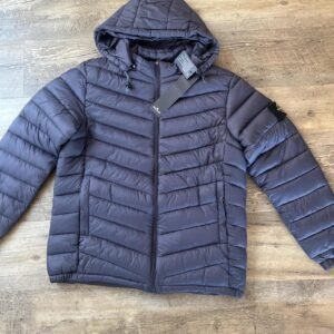 Stone Island Men’s Navy and Black Hoodie