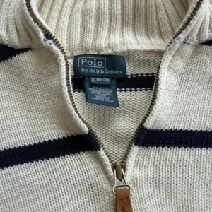 Ralph Lauren Men's Cream and White Jumper - Image 3
