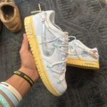 Off-White Men’s White and Grey Trainers
