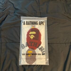 BAPE Men's Red and Burgundy T-shirt - Image 4