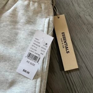 Fear of God Men's Grey and Cream Joggers-tracksuits - Image 4