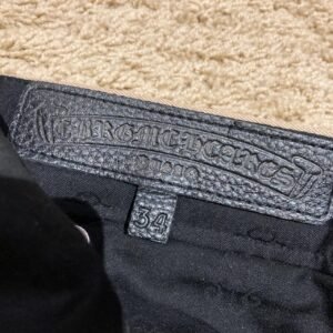 Chrome Hearts Men's Tan and Blue Jeans - Image 4