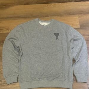 AMI Paris Men's Grey Sweatshirt - Image 1
