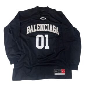 Balenciaga Men's Black Top - Image 1