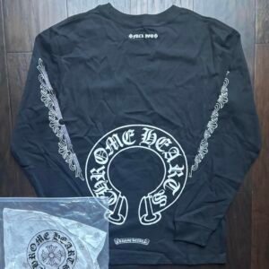 Chrome Hearts Men's Black and Grey T-shirt - Image 1