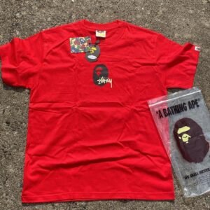 BAPE Men's Red T-shirt - Image 1