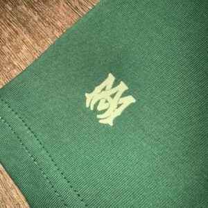 Amiri Men's Green and Cream T-shirt - Image 5