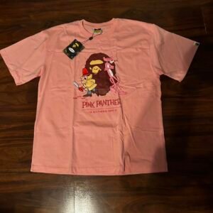 BAPE Men's Pink and Orange T-shirt - Image 1