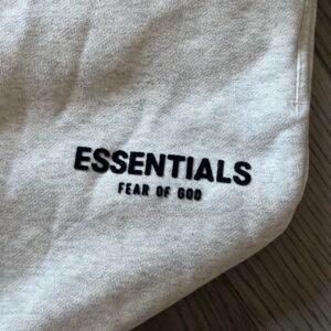 Fear of God Men's Grey and Cream Joggers-tracksuits - Image 6
