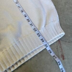 Polo Ralph Lauren Men's White and Cream Jumper - Image 6