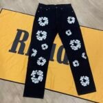 Denim Tears Men’s Black and Navy Jeans