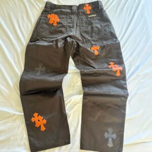 Chrome Hearts Men's Brown and Black Trousers - Image 1