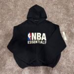 Essentials Men’s Black and Navy Hoodie