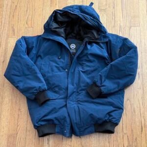 Canada Goose Men's Navy and Blue Jacket - Image 1