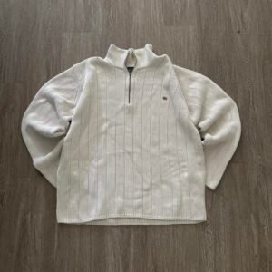Ralph Lauren Men’s Cream and White Jumper
