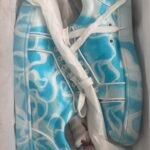 Christian Louboutin Men’s White and Blue Trainers