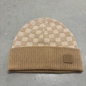 Louis Vuitton Men's Tan and Cream Hat - Image 1