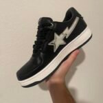 BAPE Men’s Black and White Trainers