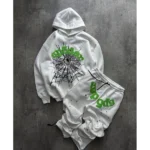 Spider Raised Tracksuit – White