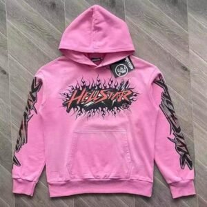 Hellstar Men's Pink Hoodie - Image 2