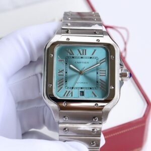 Cartier Men's Silver and Grey Watch - Image 2