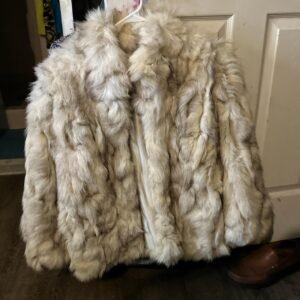 Women's Cream and Grey Jacket - Image 1