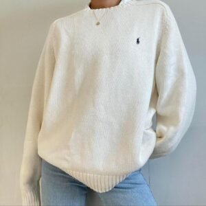 Polo Ralph Lauren Women's Cream Jumper - Image 1