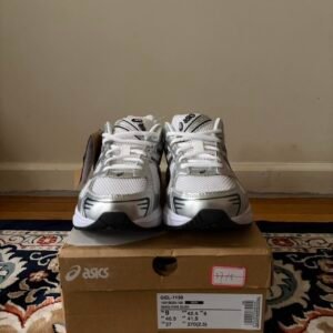 ASICS Men's White and Grey Trainers - Image 6