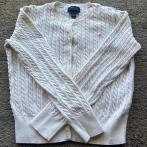 Polo Ralph Lauren Women's White Jumper - Image 3