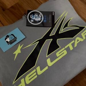 Hellstar Men's Grey Hoodie - Image 3