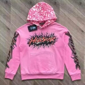 Hellstar Men's Pink Hoodie - Image 1