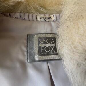 Women's Cream and Grey Coat - Image 3