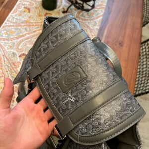 grey-and-black-goyard-backpack - Image 4