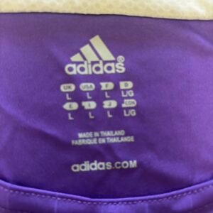 Adidas Men's Purple and White T-shirt - Image 4