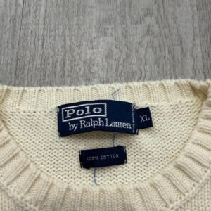 Polo Ralph Lauren Women's Cream Jumper - Image 7
